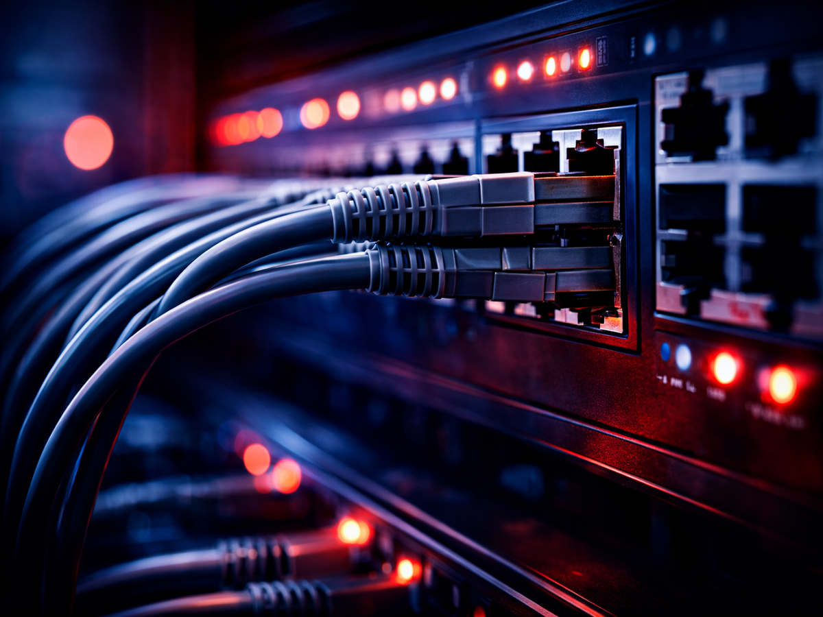 Network hardware — patch cables and switch ports